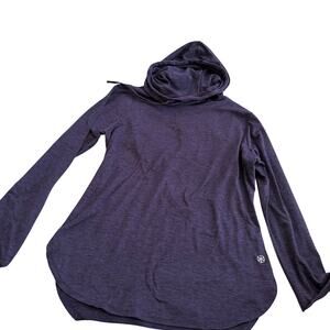 Gaiam purple hoodie sz S lightweight yoga activewear comfy athleisure